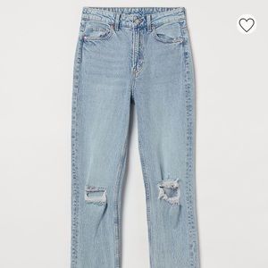 Size 0 h&m vintage straight high rise jeans